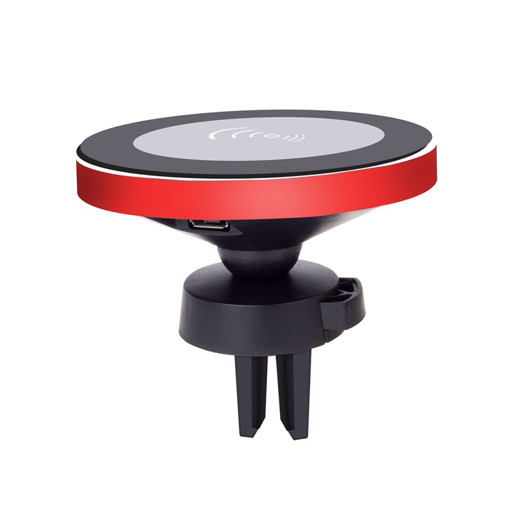 WH-10B Qi Wireless Car Charger Dock Car Mount Phone Holder for iPhone X/8/8 Plus - Red-7