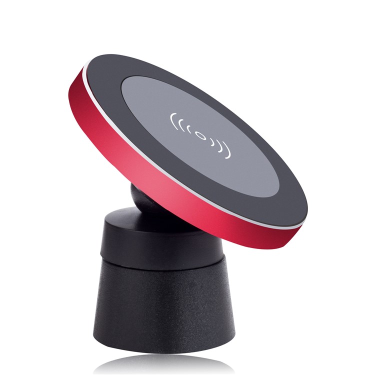 WH-10B Qi Wireless Car Charger Dock Car Mount Phone Holder for iPhone X/8/8 Plus - Red-8