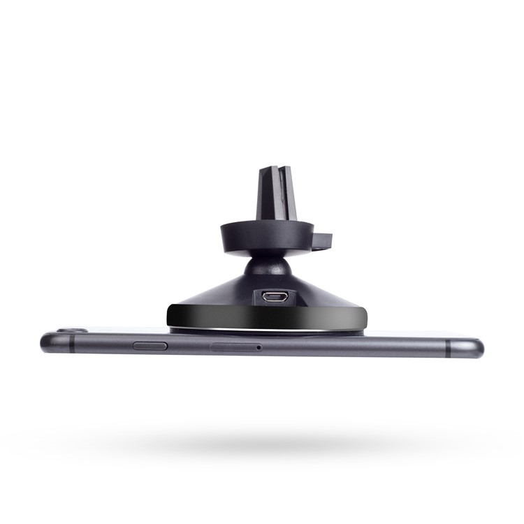 WH-10B 2-in-1 Qi Wireless Car Charger Dock Car Mount Phone Holder for iPhone X/8/8 Plus - Black-2