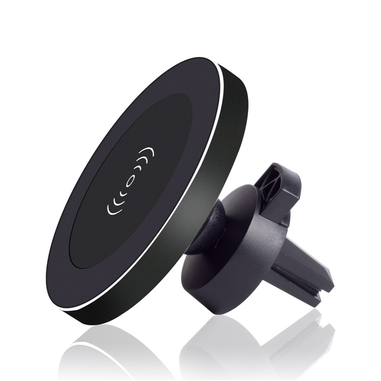 WH-10B 2-in-1 Qi Wireless Car Charger Dock Car Mount Phone Holder for iPhone X/8/8 Plus - Black-3