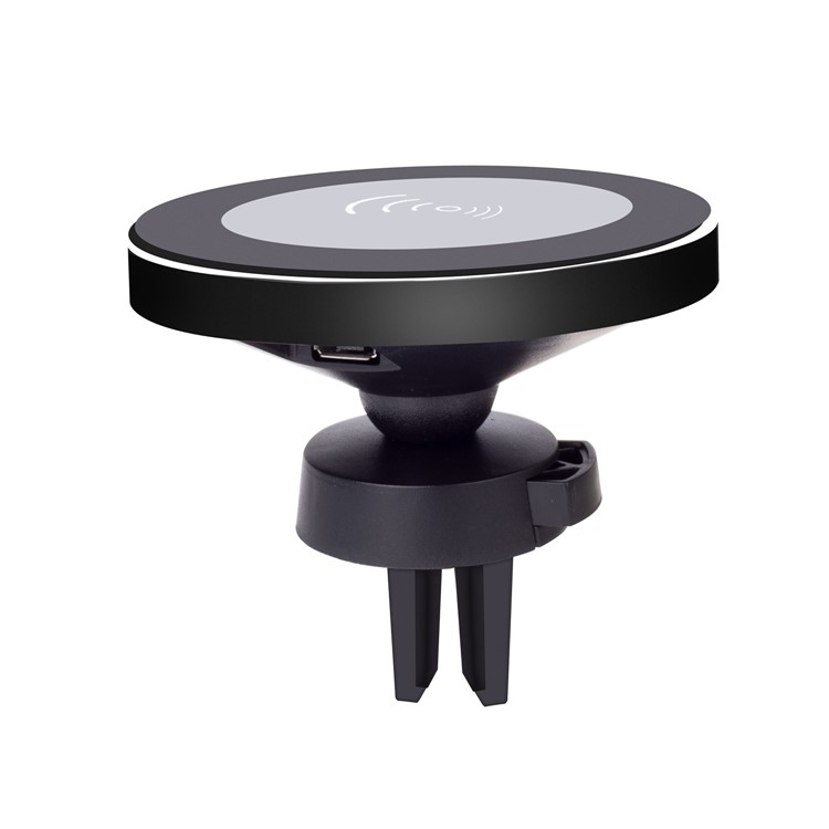 WH-10B 2-in-1 Qi Wireless Car Charger Dock Car Mount Phone Holder for iPhone X/8/8 Plus - Black-4