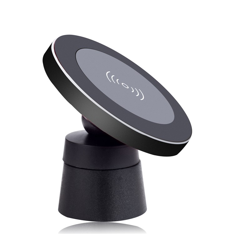 WH-10B 2-in-1 Qi Wireless Car Charger Dock Car Mount Phone Holder for iPhone X/8/8 Plus - Black-5