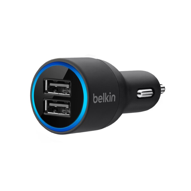 BELKIN Original 2.1A Dual USB Port Car Charger + 1.2M Lightning 8Pin Cable Kit (F8J071bt04)-3