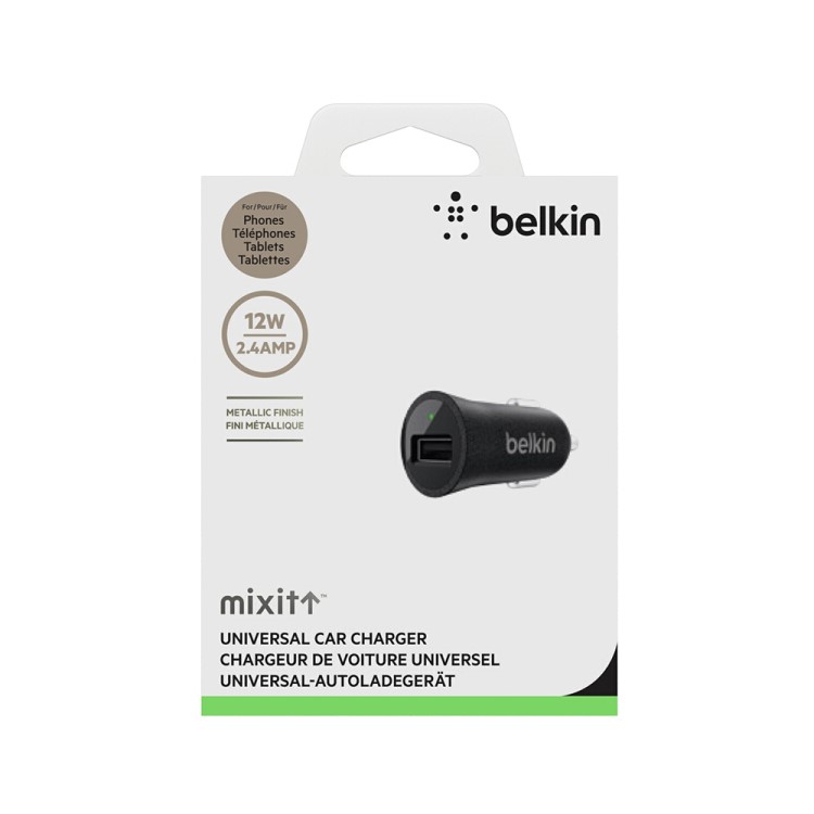 BELKIN Original 2.4A Single USB Port Car Charger (F8M730bt) - Black-5