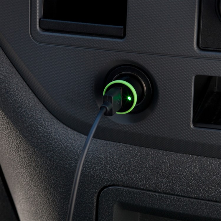 BELKIN Original F8J078bt04 Single USB Port 2.1A Car Charger with 1.2M Lightning 8Pin Cable - Black-4