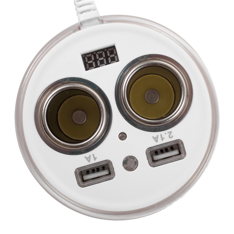 OLESSON No.1615 1 to 2 Car Cigarette Lighter Socket & Dual USB Car Charger-3