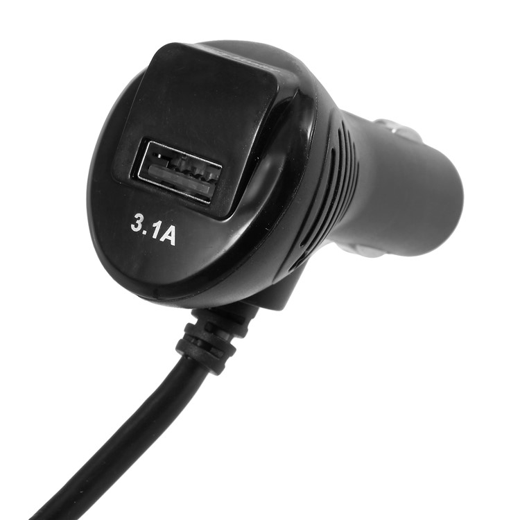 OLESSON 1633 Universal 120W Three Cigarette Lighter Sockets USB Car Charger with Digital Display-5