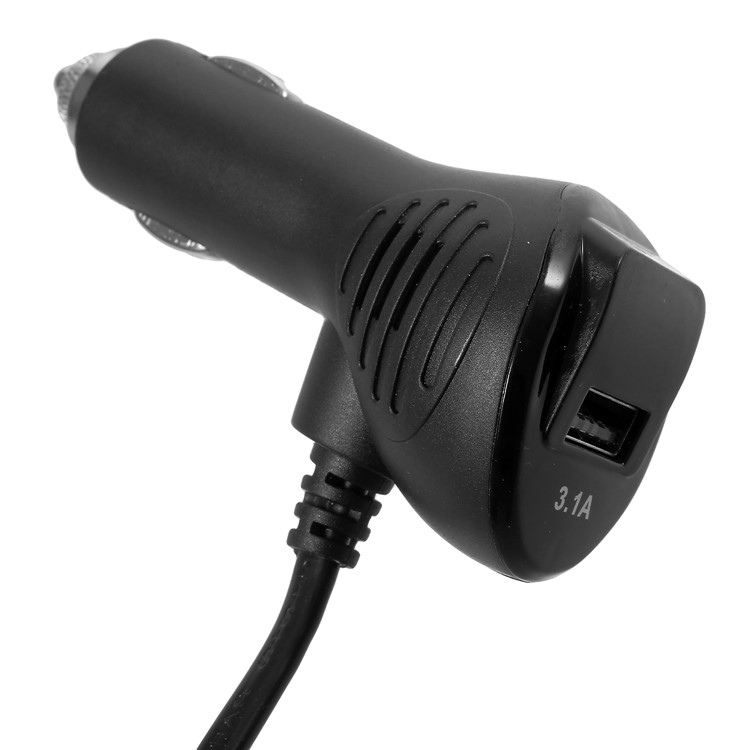 OLESSON 1633 Universal 120W Three Cigarette Lighter Sockets USB Car Charger with Digital Display-7