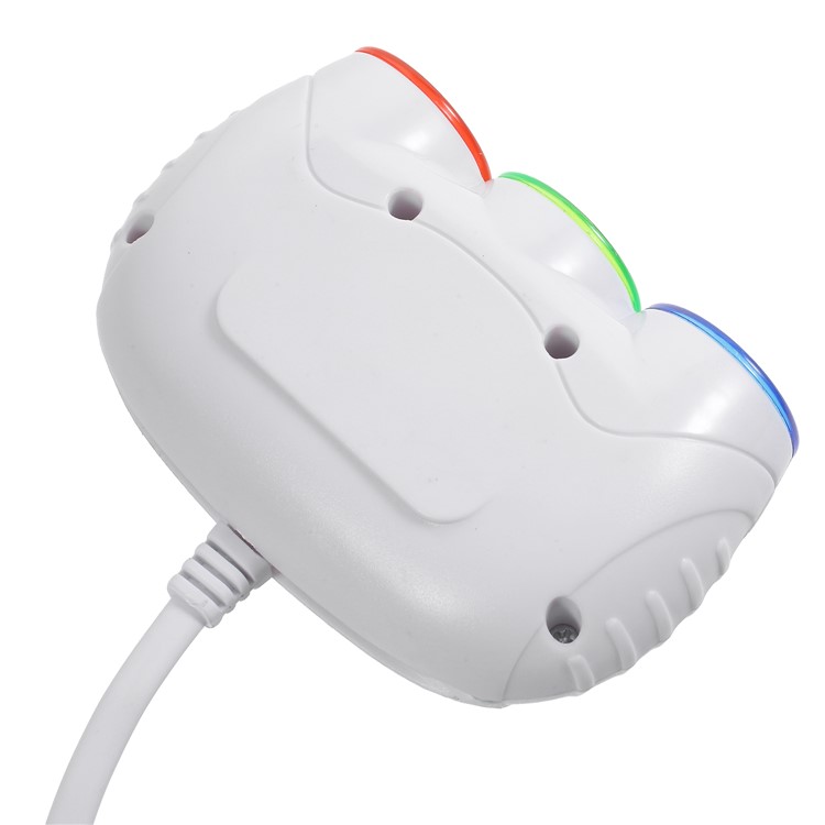 OLESSON 1632 120W 3-Socket Cigarette Car Lighter Power Adapter DC Outlet Sliptter - White-4