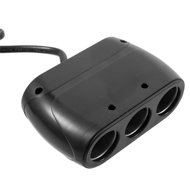 OLESSON No.1519 120W 12V/24V 1 to 3 Sockets Car Cigarette Lighter Splitter - Black-5