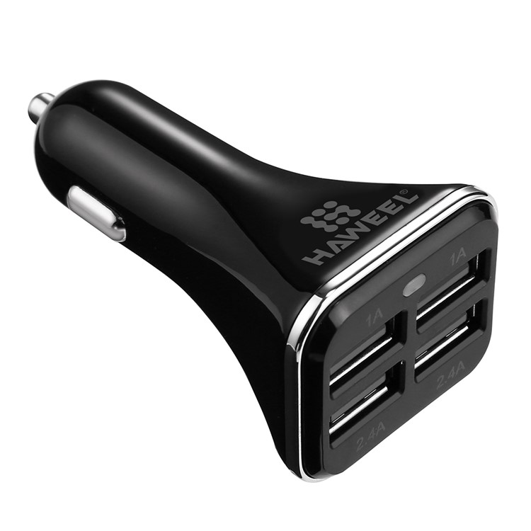 HAWEEL S-HWL-3010B Multifunction 6.8A Four USB Ports Car Charger-1