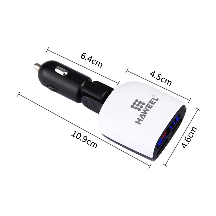 HAWEEL 3020B Dual USB Ports Quick Charge QC3.0 USB Car Charger with LCD Display-7
