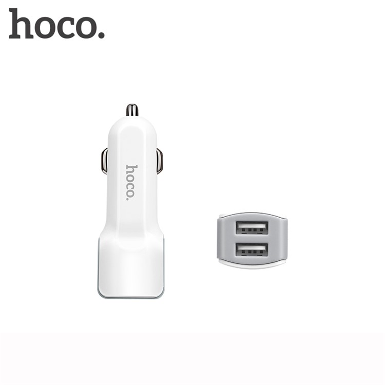 HOCO Z23 Grand Dual-USB-Ausgänge 12W Kfz-Ladegerät Für IPhone Ipad Samsung - Weiß-9