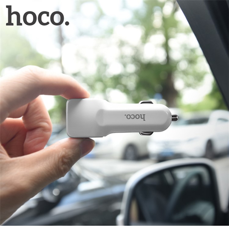 HOCO Z23 Grand Dual-USB-Ausgänge 12W Kfz-Ladegerät Für IPhone Ipad Samsung - Weiß-17