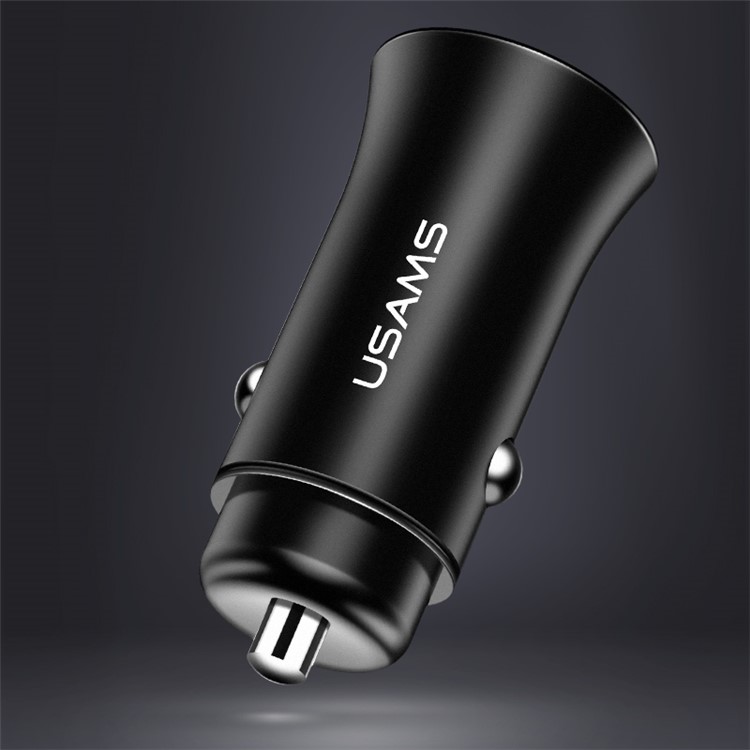 USAMS US-CC051 C3 Mini 3.1A 2-Port Smart Car Charger for iPhone iPad Samsung HTC Sony Huawei LG - Black-4