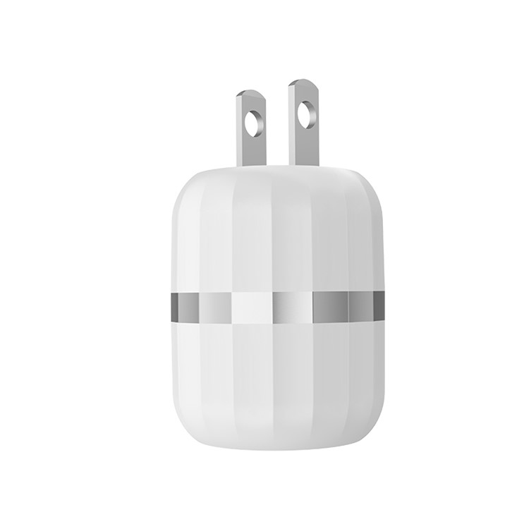 HOCO C41 Wisdom Dual Port USB 2.4A Smart Travel Wall Charger - US Plug-2
