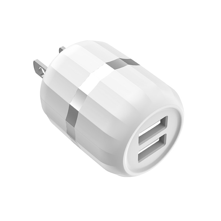 HOCO C41 Wisdom Dual Port USB 2.4A Smart Travel Wall Charger - US Plug-4