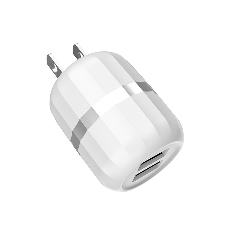 HOCO C41 Wisdom Dual Port USB 2.4A Smart Travel Wall Charger - US Plug-6