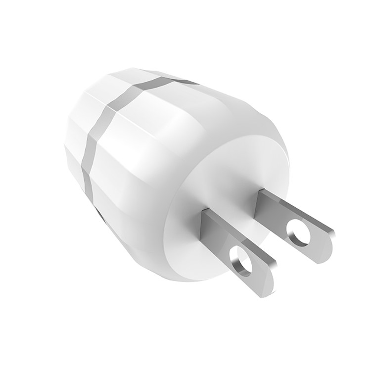 HOCO C41 Wisdom Dual Port USB 2.4A Smart Travel Wall Charger - US Plug-7