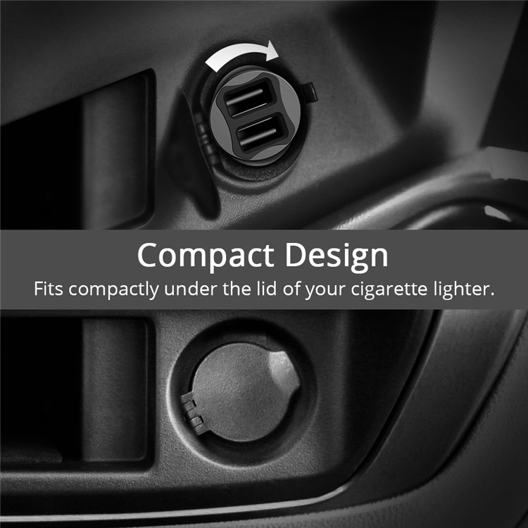 Tronsmart C24 24W Dual USB Port Car Charger with VoltiQ for iPhone Samsung Huawei Etc.-6