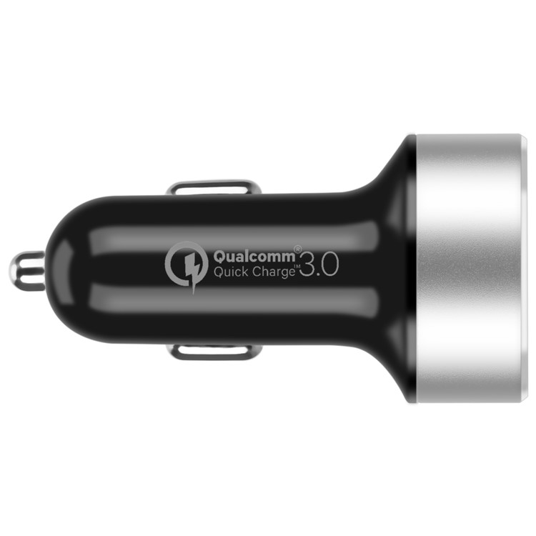 MOMAX UC9 Dual USB Ports Car Charger Adapter with with QC 3.0 - Black-4