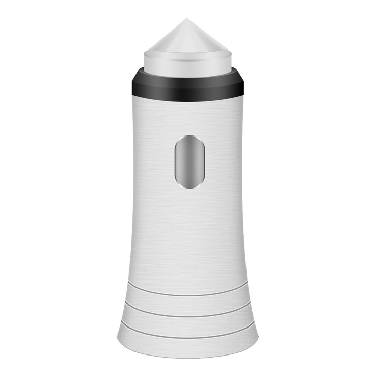HAT PRINCE E09 Dual USB Ports 5V 2.1A / 1A Metal Car Charger with Emergent Survival Hammer-3