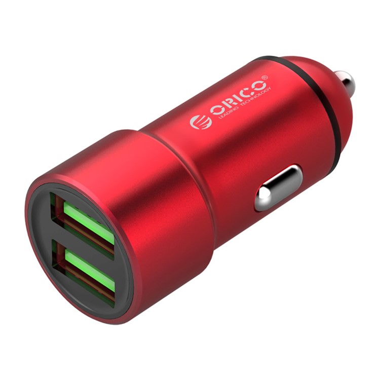 ORICO UPM-2U Dual USB Smart Car Charger for iPhone Samsung Huawei etc. - Red-2