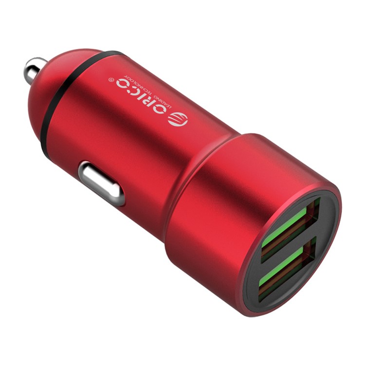 ORICO UPM-2U Dual USB Smart Car Charger for iPhone Samsung Huawei etc. - Red-3