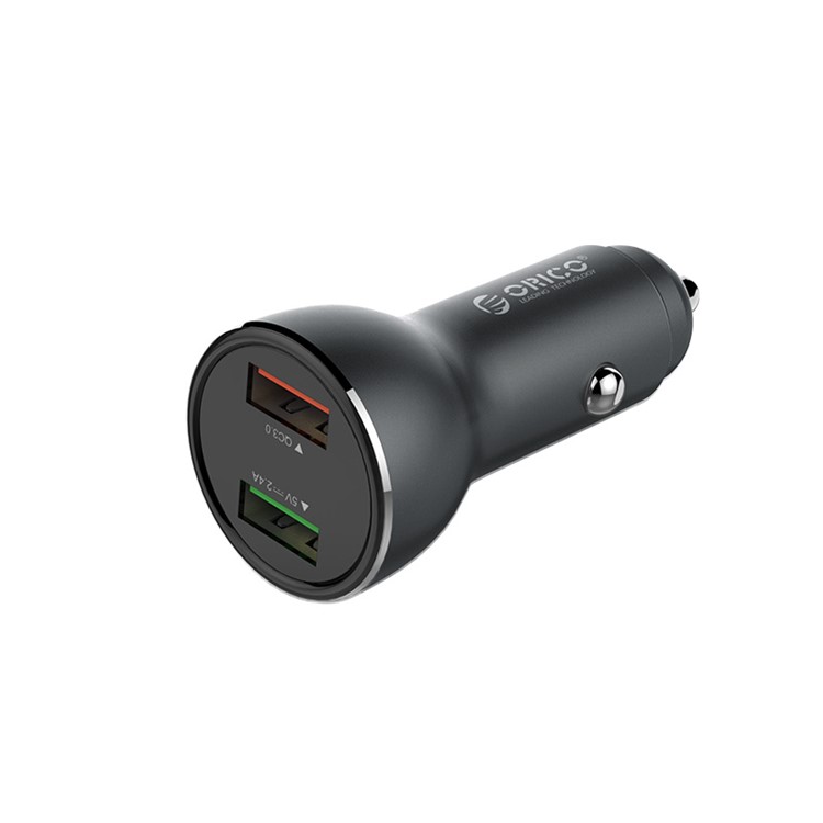 ORICO UPF-Q2 Dual USB Rapid Car Charger for iPhone Samsung Huawei etc. - Black-3