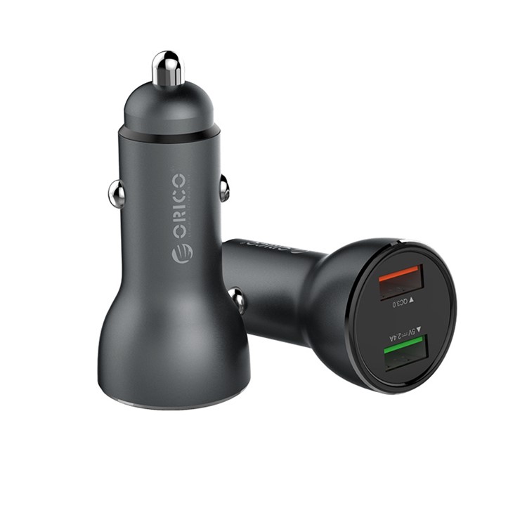 ORICO UPF-Q2 Dual USB Rapid Car Charger for iPhone Samsung Huawei etc. - Black-7