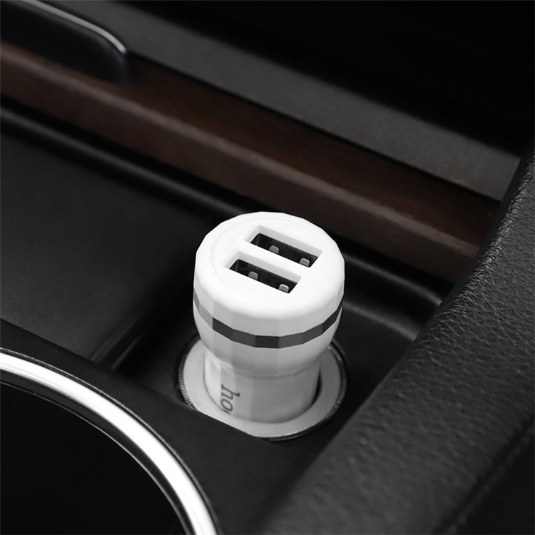 HOCO Z27 Dupla Porta USB 2.4A Carregador De Carro + Cabo De Carregamento Tipo-c Para Huawei Samsung Etc.-8
