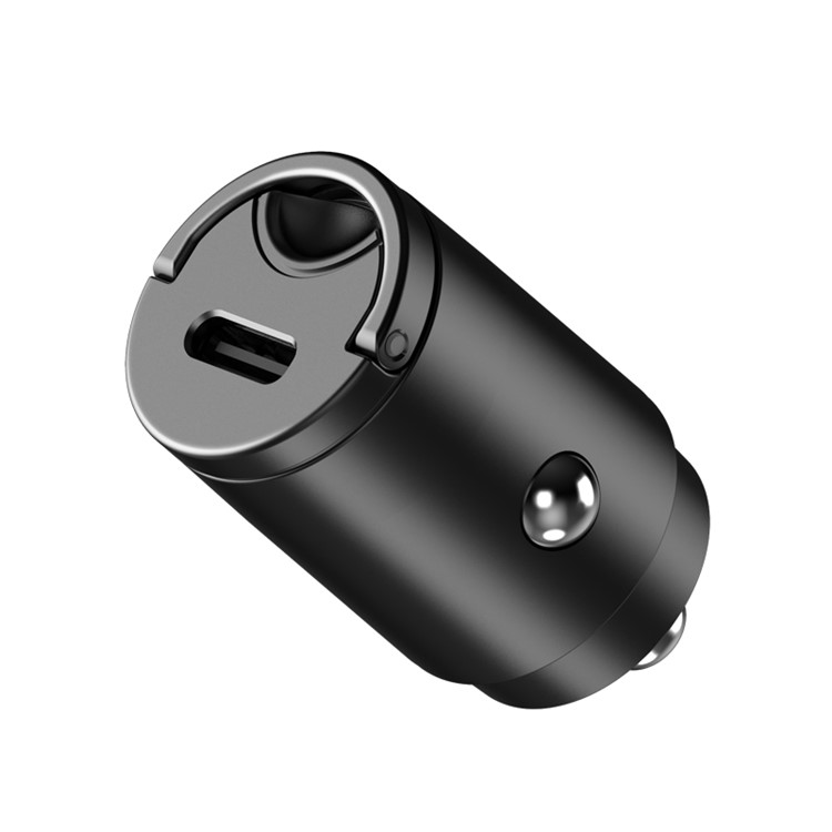 WiWU PC300 Mini Type-C PD Car Charger with Pull Ring-1