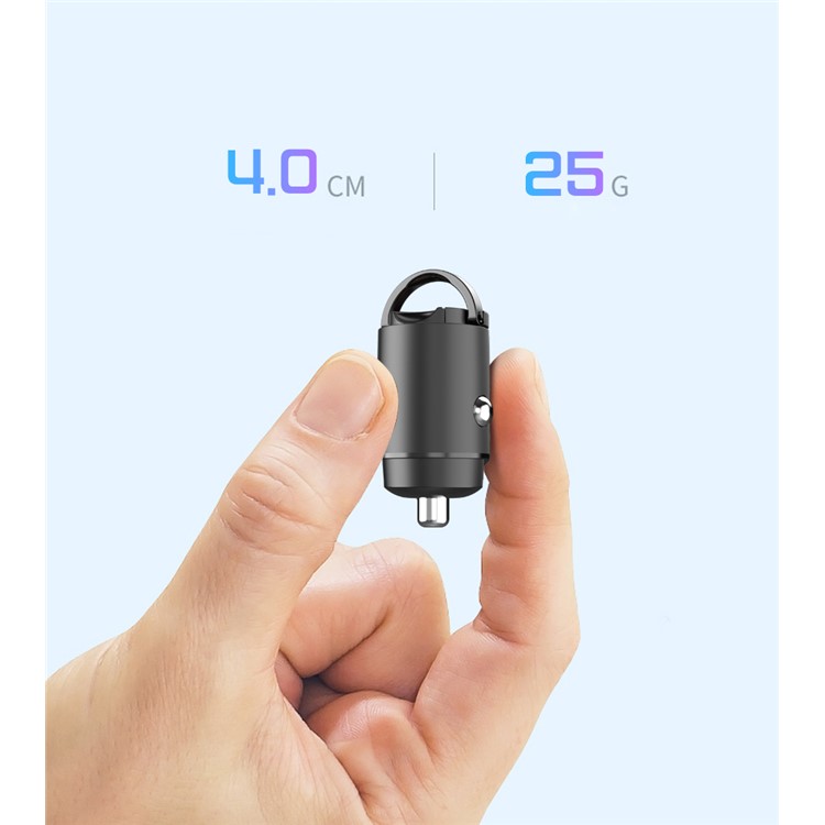WiWU PC300 Mini Type-C PD Car Charger with Pull Ring-4