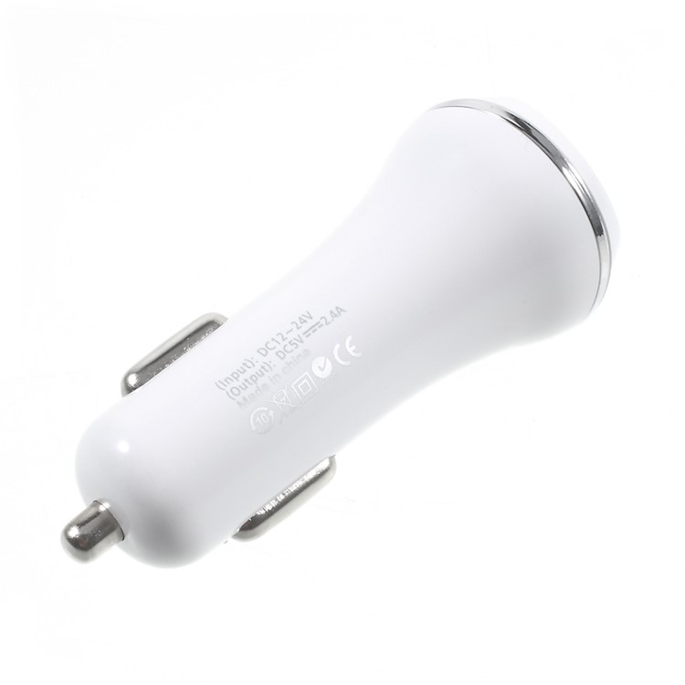 2.4A 2 USB Outputs Car Charger Adapter for iPhone iPad Samsung Sony etc-2