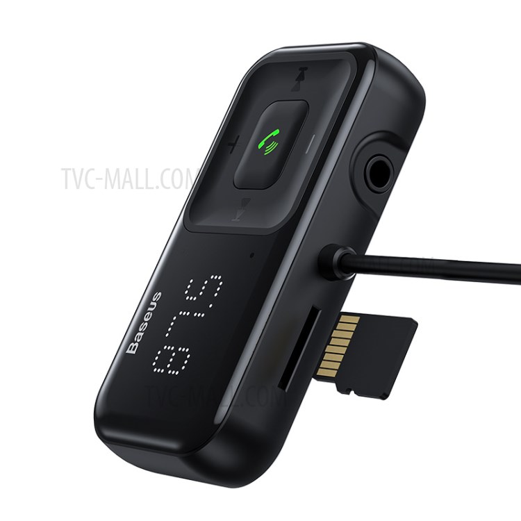 BASEUS T Type S-16 Wireless Bluetooth MP3 Player Dual USB Car Charger (English Version) - Black-8
