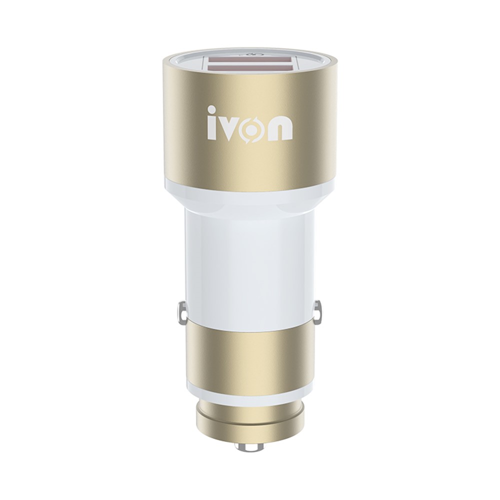 IVON CC33 36W 6A QC 3.0 Dual USB Fast Charging Cigarette Lighter Car Charger Adapter-4