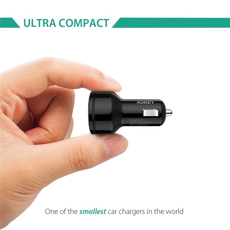 AUKEY CC-T7 Quick Charge 3.0 Car Charger Dual USB Output-9