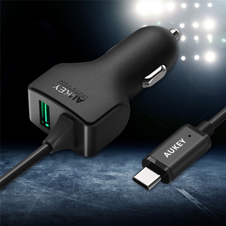 AUKEY CC-Y4 USB Type C Car Charger for Nokia N1/Nexus 5X/Nexus 6P/OnePlus 2-1
