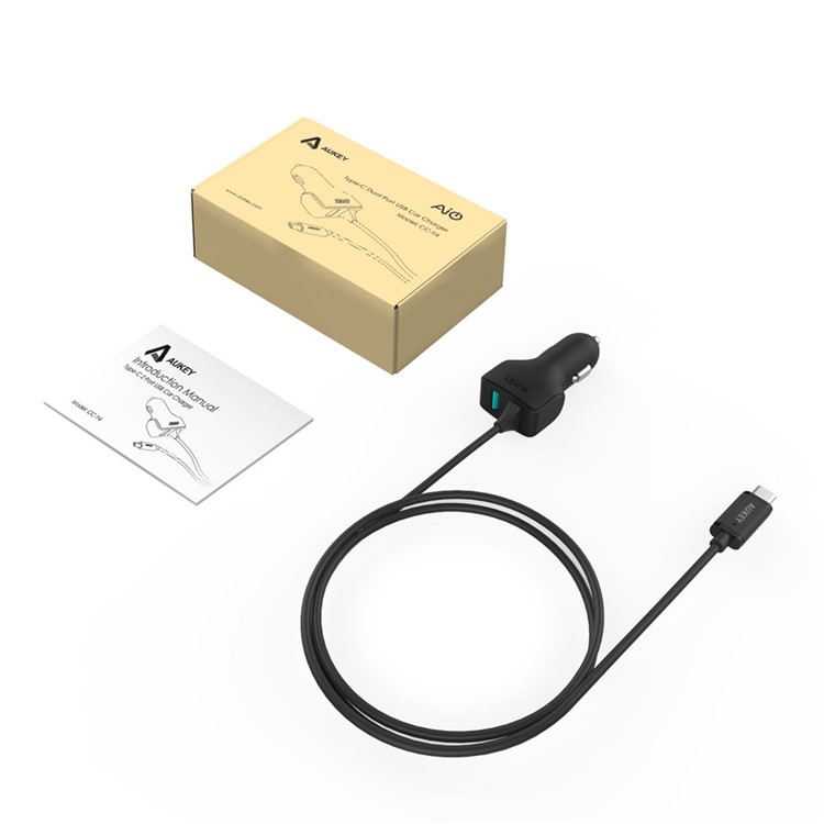 AUKEY CC-Y4 USB Type C Car Charger for Nokia N1/Nexus 5X/Nexus 6P/OnePlus 2-9