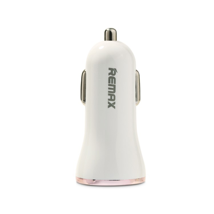 REMAX Dolfin Dual USB 2.4A Smart Car Charger for iPhone iPad Samsung HTC - Rose Gold Color-2