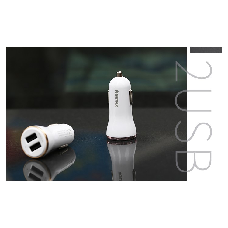 REMAX Dolfin Dual USB 2.4A Smart Car Charger for iPhone iPad Samsung HTC - Rose Gold Color-6