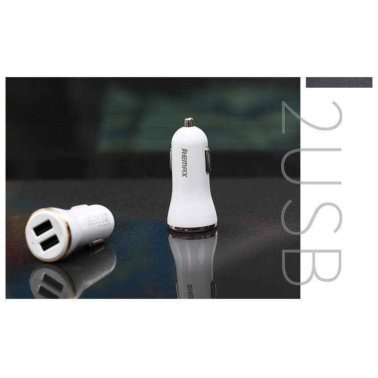 REMAX Dolfin Triple Ports 3.4A USB Car Charger for iPhone iPad Samsung HTC - Rose Gold Color-4