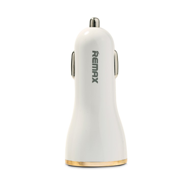 REMAX Dolfin Triple Ports 3.4A USB Car Charger for iPhone iPad Samsung HTC - Gold Color-2