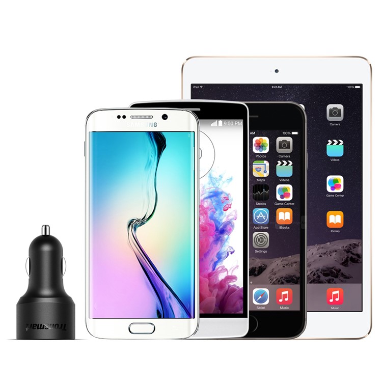 TRONSMART C3PTA USB Car Charger Quick Charge 3.0 3-Port for Samsung S7/S7 Edge Etc-6