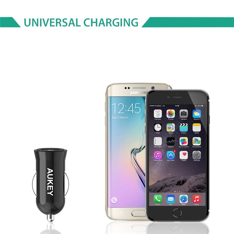 AUKEY CC-T10 19.5W USB Car Charger with Quick Charge 3.0 & AiPower-9