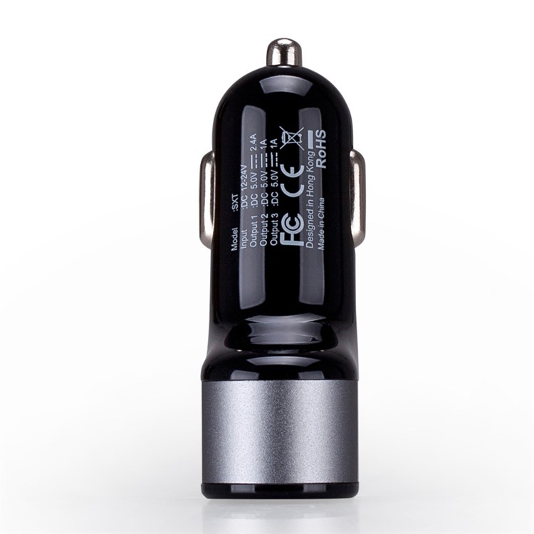 MOMAX XC 4.4A 3 USB Ports Car Charger (CB/CE-EMC Certification) - Black-3
