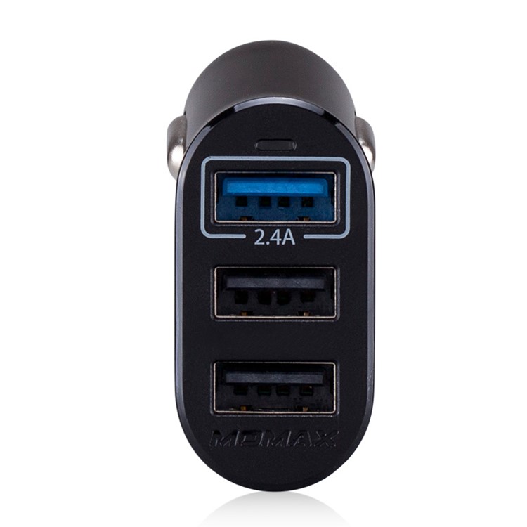 MOMAX XC 4.4A 3 USB Ports Car Charger (CB/CE-EMC Certification) - Black-5