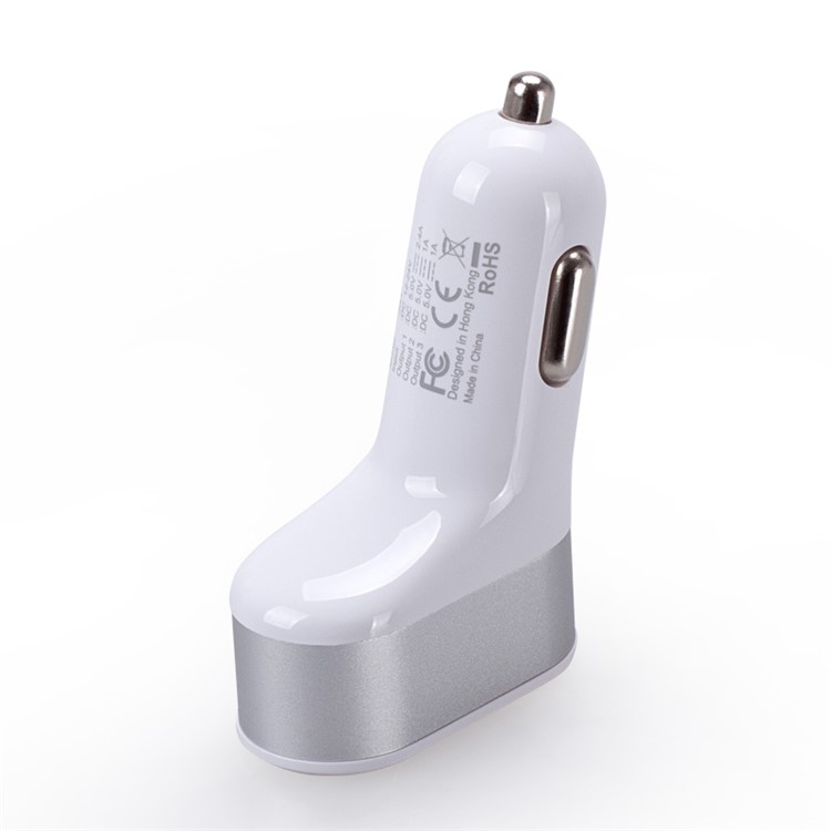 MOMAX XC 4.4A 3 USB Ports Car Charger (CB/CE-EMC Certification) - White-6