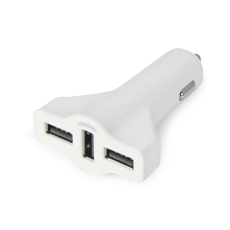 SEZU Space Shuttle Shaped 5.2A 3-Port USB Car Charge for iPhone iPad Samsung LG - White-5
