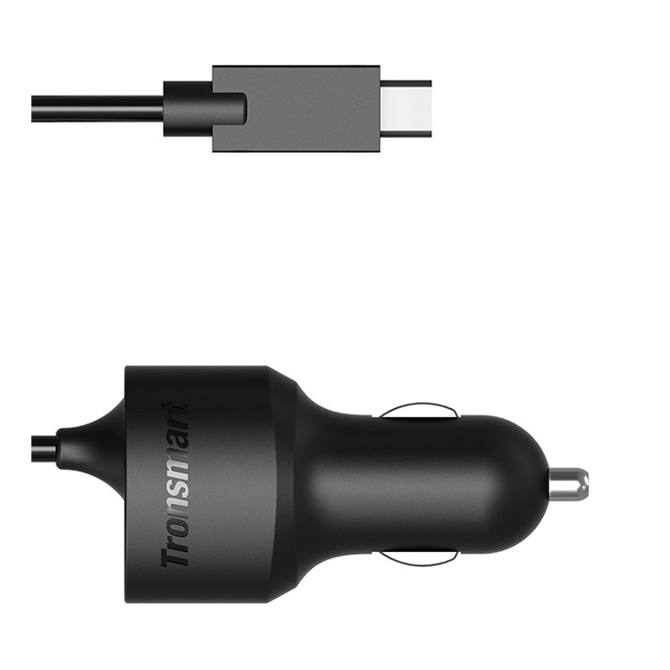 TRONSMART CCTA Dual Port Car Charge with Quick Charge 3.0 & Type-C Cable Ports (CE,RoHS,FCC)-10